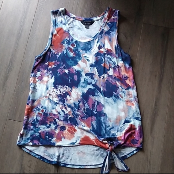 Vera Wang Tops - Simply Vera Wang Sleeveless Tie Bottom Top 🧡♥️